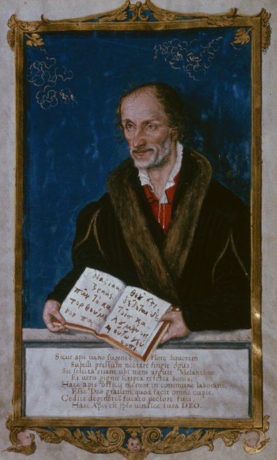 Portrait de Philipp Melanchthon - Lucas Cranach the Younger